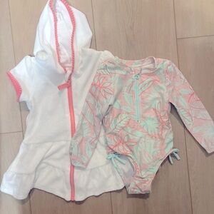 Cat and Jack Swimsuit and Coverup Bundle